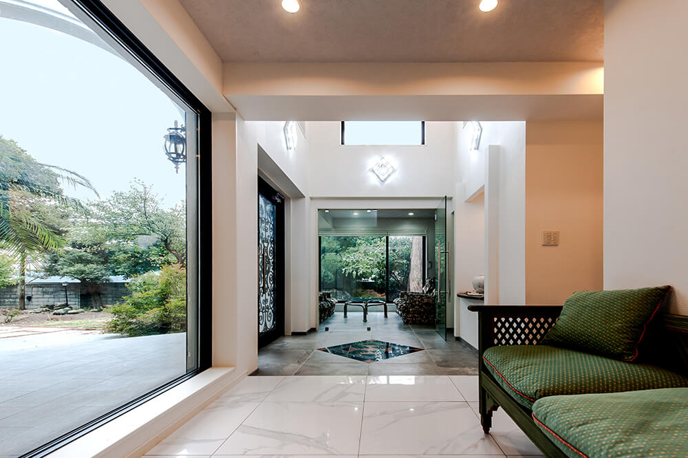 洗練された客間