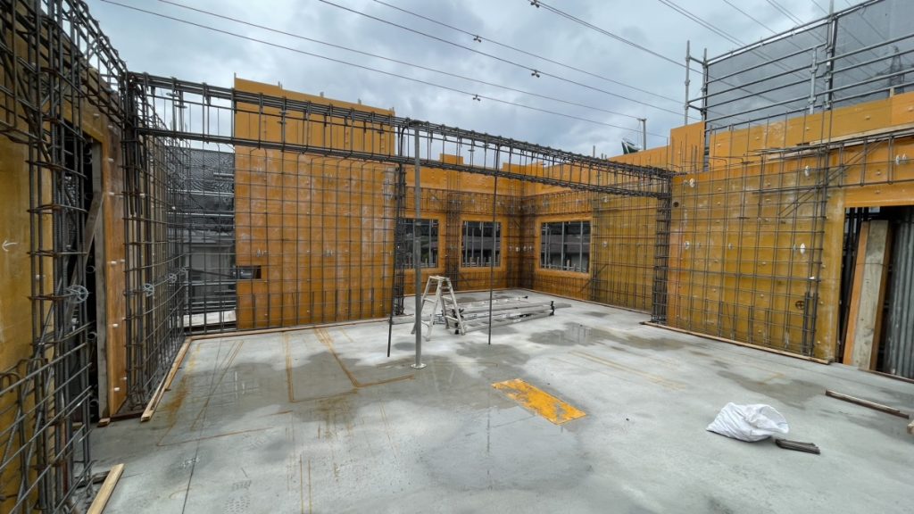 RC住宅の躯体工事